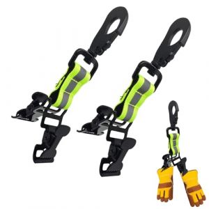 Cimown 2 Pi&egrave;ces Porte Gants Pompier, Pince &agrave; Gants Pompier, Clip de Gants de Travail avec Mousqueton, pour Accrocher des Gants, des Serviettes, des Casques (CIMOWN, neuf)