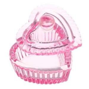 Ipetboom Coupelle Verre Cristal Cœur Avec Couvercle Pour Manucure Godet Pinceaux Et Dissolvant Ongles Rose Iridescent Support Contenant Monomère Multifonctionnel Style Japonais (Cowan Micro, neuf)