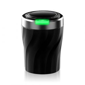 behone Cendrier voiture,cendrier portable,Cendrier de voiture avec LED,Cendrier de poche,Cendrier de voyage,(avec Couvercle),adapté aux voitures,camionnettes,extérieur,camping(ignifuge) (behone, neuf)