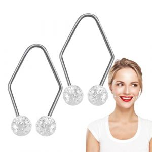 Appareil &agrave; fossettes &ndash; Lot de 2 appareils pour fossettes naturelles, appareil portable pour les fossettes | Appareil d'entra&icirc;nement pour fossettes | Outils de soins de la peau, appareil de soin du (jierone, neuf)