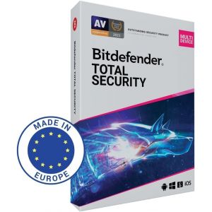 Bitdefender Total Security, mise à jour possible vers la dernière version| 3 appareils | 1 An | PC/MAC/smartphone (Bitdefender SAS, neuf)