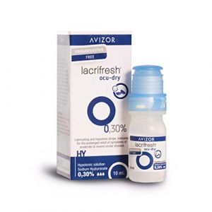 Avizor Lacrifresh Ocu-Dry 0.30%. Flacon de 10 ml de gouttes pour les yeux pour soulager les symptômes d'irritation oculaire. (DistroFarma, neuf)