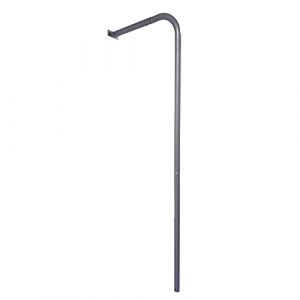 Barre de pompier, antidérapante, pour la culture comme accessoire sur la tour de jeu, la tour d'escalade, la maison de jeu de jardin, l'aire de jeux ou la cabane dans les arbres, 2,72 m, gris (TikTakToo Kindergartenzentrale GmbH, neuf)