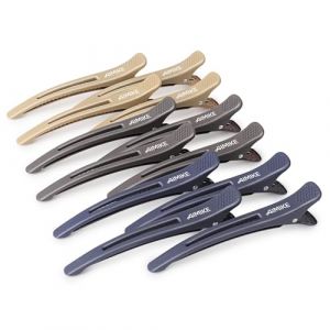 AIMIKE 12pcs Pince Crocodile Cheveux, Pince Cheveux Antid&eacute;rapante Sans Trace, Pinces Cheveux Femme Pour Sectionnement Coupe, Pince &agrave; Cheveux &agrave; Bec de Canard Pratiques, Pince Cheveux Coiffeur, Neutre (AIMIKE Store, neuf)