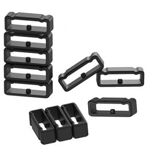 Chofit Anneaux sécurisés de Remplacement compatibles avec Suunto Core/9 baro/Spartan Ultra HR/Spartan Sport/Sport Wrist HR Strap Bandes Silicone Connecteur Keepers Attache Anneau Porte-Boucle Boucle (Jiujunshiye, neuf)