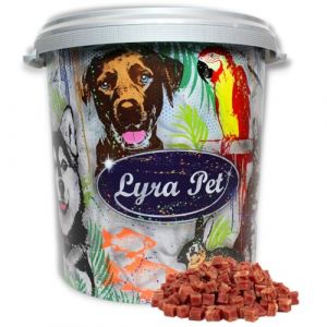 Lyra Pet&reg; 5 kg de Cubes de Canard avec Poisson + Seau de 30 L | Friandise &agrave; m&acirc;cher de Canard & Poisson | Friandise id&eacute;ale pour r&eacute;compenser & entra&icirc;ner | Friandise &eacute;galement pour Chiots & Chiens &acirc;g&eacute;s (Lyra-Pet, neuf)