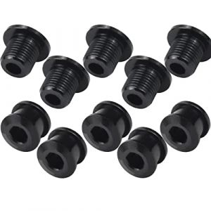 5 Pcs V&eacute;lo Boulons &agrave; Cha&icirc;ne Simple Vis pour Plateau de P&eacute;dalier M8 Boulons de Plateau Simple Vis de P&eacute;dalier pour Manivelle de V&eacute;lo de Route en Alliage D'aluminium &Eacute;crou pour VTT BMX MTB Fixie, Noir (coasself, neuf)