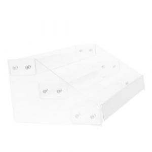 CALLARON Présentoir Transparent pour Boutique Support de Rangement et Démontable Étagère pour Organisation de et Petits Articles (Raindrops On Roof, neuf)