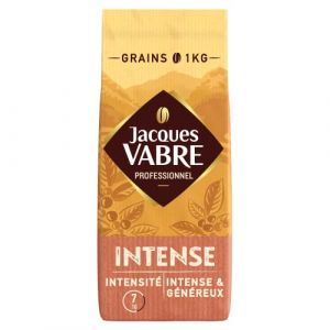 Jacques Vabre Professional, 1Kg de Café en Grains Intense, Intensité 7, Assemblage de Grains Arabica Et Robusta (B.L.K, neuf)