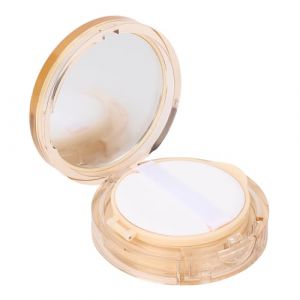 Brrnoo Boîte Bouffée de Coussin D'air Vide Portable avec Miroir et Bouffée, Récipient de Poudre de Maquillage Rechargeable pour Fond de Coussin D'air de Bricolage et Crème BB (Rotekt, neuf)