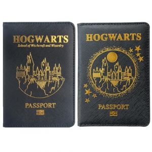 BDSHUNBF 2 Pcs Protege Passeport, Porte-Passeport, Couvertures de Passeport, Pochette Passeport, Porte Passeport, Cuir PU, Voyage Accessoires, Passeport Housse, pour Femmes Hommes (BDSHUNBF, neuf)