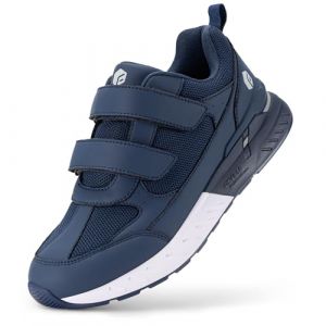 FitVille Chaussures de Marche Homme Extra Larges Basket Scratch Homme Chaussures Orthop&eacute;diques Confort Sneakers pour Pieds Larges et Plats Bleu 46 EU Large (Luhua International Trade, neuf)