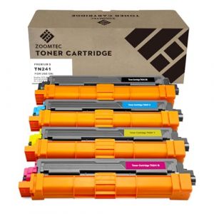 ZOOMTEC TN241 TN242 TN245 TN246 Cartouche de Toner Convient pour Brother HL-3140CW DCP-9020CDW MFC-9340CDW HL-3170CDW MFC-9330CDW MFC-9130CW MFC-9140CDN Imprimante DCP-9015CDW HL-3150CDW (BCMY) (PicView-FR, neuf)