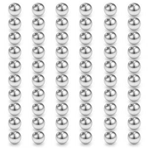 Rajnard 60 pièces Boule de Piercing 316L Acier Chirurgical Boules de Remplacement pour Piercing Nombril Langue Teton Oreille levre Septum 14G 8mm Femmes Hommes (Rajnard Shop, neuf)