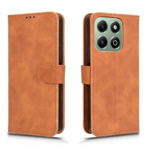 HAOYE Coque pour Huawei Honor X6b, Etui Protection Housse Premium en Cuir PU Flip Case Portefeuille ave ID Carte de Cr&eacute;dit Slot Fermeture Magn&eacute;tique, Brown (Haoyes, neuf)