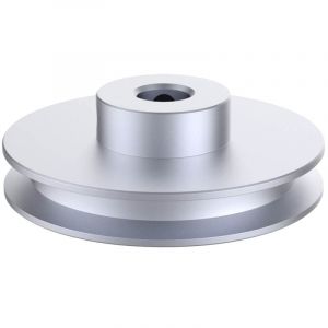 CHANCS Poulie à rainure unique de 80 mm de diamètre extérieur - 17 mm - Alésage fixe pour perceuse - Courroie ronde en polyuréthane de 6 mm (CHANCS MOTOR, neuf)