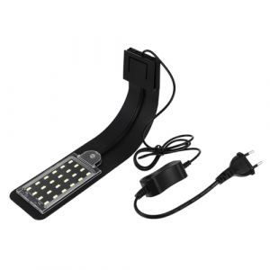 BAZEITFLOW Lampe LED Aquarium &agrave; Clip Blanche Durable et &Eacute;conome Favorise la des Plantes et Poissons Design Ultra Mince pour D&eacute;coration et &Eacute;clairage &Eacute;quilibr&eacute; (KINING, neuf)