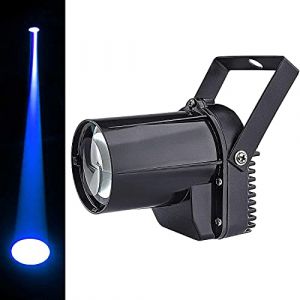 Projecteurs pin spot, 3W Spotlight LED Bleu Faisceau, Pinspot Lumière Mirror Balls DJ Disco Effet Lampe (Jinda Audio, neuf)