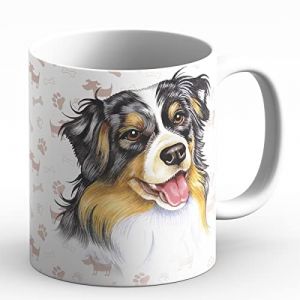 power gift BERGER AUSTRALIEN (B) - Tasse A Café Ou Pour Le The. Tasses Avec Motif De Chien et Chat. Votre Animal Prefrere – Parfait Pour Les Amouraux de Animaux. Mug En Céramique. (power gift, neuf)