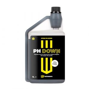 Up Nutrients Abaisseur de pH 1 l PH Down extrait d'agrumes pour plantes et cultures – Minorateur pH avec doseur 100 % naturel – Réducteur de pH non corrosif, non toxique – Convient pour l'agriculture (GROWSHOP EU, neuf)