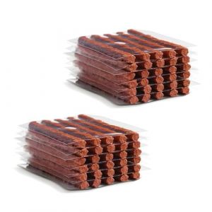 60PCS Bande de R&eacute;paration de Pneus &ndash; Kit Reparation Pneu Voiture Bouchon en Caoutchouc de R&eacute;paration Rapide de Pneus Tubeless, Kit Meche Pneu Kit Crevaison Voiture d'Urgence pour Voiture Moto V&eacute;lo Cam (SALKARENA, neuf)