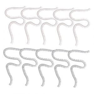 Baluue 20 pi&egrave;ces Set de Bandes de Cils pour Poup&eacute;e DIY Noir et Marron Cils Nylon Durables pour Fabrication et Amigurumi Accessoires R&eacute;alistes pour Yeux de Poup&eacute;e Au Crochet (Fortune Luck, neuf)