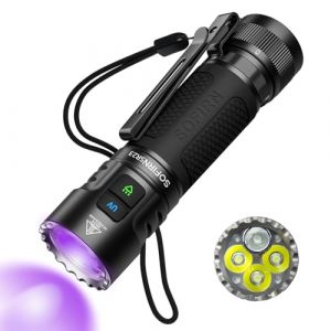 SOFIRN SR23 Lampe Torche De Poche Avec Lampe UV, 3300LM, 365NM UV Lamp, Avec Type-C, IPX8, Aimant, Clip, Lampe Torche Rechargeable Avec Mode Verrouillage, Adapt&eacute;e Pour Le La Promenade Du Chien, Taches (csteboke, neuf)