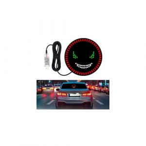 Eclairage des Yeux du Diable pour Le Pare-Brise,Eclairage LED USB Plug and Play pour Voiture avec 11 Modes,Eclairage des Yeux du Diable pour Voiture,Eclairage Dynamique des Yeux du Diable,Rouge (Bischett, neuf)