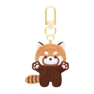 Qianly Porte-clés Panda Roux Porte-clés Animaux Créatifs pour Cadeaux de Saint-Valentin, Style A (perfk, neuf)