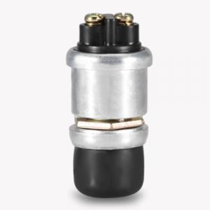 Interrupteur de d&eacute;marrage momentan&eacute; &agrave; bouton-poussoir, 2 broches 12 V / 20A interrupteur de d&eacute;marrage de v&eacute;lo de bateau de voiture &eacute;tanche bouton poussoir klaxon de d&eacute;marrage du moteur robuste univers (Opvimi, neuf)