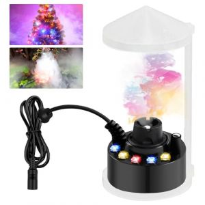 N&eacute;buliseur &agrave; ultrasons, mini machine &agrave; brouillard n&eacute;buliseur fogger, avec 12 LED Fogger, machine &agrave; brouillard &agrave; ultrasons, fabricant de brouillard ultrasonique, mini fabricant de brouillard pour (CEANNA, neuf)