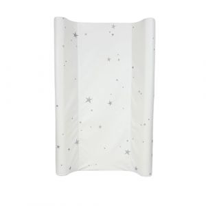 BabyDam Matelas &agrave; langer anti-roulis de luxe SuperMax - Facile &agrave; nettoyer - 70 x 45 cm - Gris &eacute;toil&eacute; / blanc (BabyDam Limited, neuf)