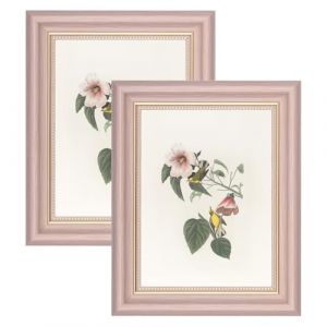 YoHyien Lot de 2 Cadres Photo Vintage 15x20 cm, Cadres Shabby Chic Muraux et de Bureau, Cadres Carte Postale R&eacute;tro &agrave; Suspendre Orientation Portrait & Paysage, Picture Photo Frames (Rose, 15 x 20 cm) (YoHyien, neuf)