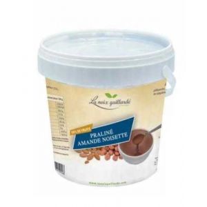 La Noix Gaillarde Pur&eacute;e 100% de Noisette Naturelle, de NOISETTE BIO, de Noix de cajou; Pralin&eacute; Amande Noisette, 1kg/Seau (2 seaux, Pralin&eacute; Amande Noisette) (Bo Time - Direct Fabricant, neuf)