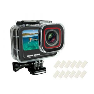 SHOOT Boîtier étanche pour Insta360 Ace Pro Coque de Protection pour la Plongée sous-Marine avec Support à Dégagement Rapide et vis sans Fin Accessoires (shootglobal, neuf)