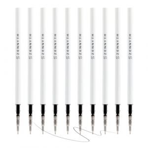 MengRan Lot de 10 recharges d'encre gel de 10,9 cm pour stylos à clic, pointe fine de 0,5 mm, encre à séchage rapide, compatibles avec Pilot G2 (recharges d'encre gel d'origine, encre noire) (MengRan, neuf)