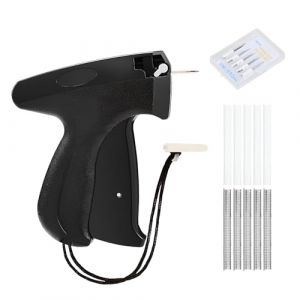 Culinavog Etiqueteuse Pistolet, Machine Etiquette avec 5 Aiguilles de Rechange + 1000 &Eacute;pingles, Machine &agrave; &Eacute;tiqueter, Pistolet &agrave; &Eacute;tiquettes pour V&ecirc;tements Textiles, &Eacute;tiquettes de Prix (Noir) (xiongjunze, neuf)