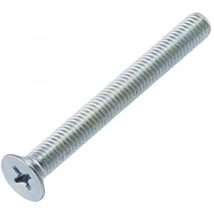 AERZETIX - C59682 - Lot de 50 vis à métaux M5x45 mm à tête fraisée PH2 - DIN 965 - en acier au carbone - dureté 4.8 - finition zingué - pour fixation vis tournevis assemblage (Tuning, neuf)