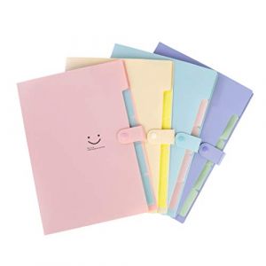 Trieur Valisette, Accordéon Classeur Pochettes Porte-documents avec 5 Compartiments en Format A4 Haute Capacité Document Porte Dossier Bureau Portable Extensible pour Bureau, 4 Pack (AMPHOLY VORTEXA S.R.L., neuf)