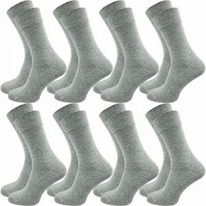 GAWILO Chaussettes pour homme en 100% coton (8 paires) | Sans coutures pressantes | Chaussettes en coton avec talon et pointe du pied renforc&eacute;s (GAWILO, neuf)