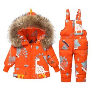 Combinaison de Ski Enfant Fille Combinaison de Ski ado Ensembles de Neige Doudoune à Capuche Ensemble 2pcs Veste de Ski + Salopette Pantalon Enfants Garçons Vêtements Fille 1-6 Ans Noel (⭐⭐⭐⭐⭐AEGJEGVD⭐⭐⭐⭐⭐, neuf)