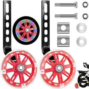Roulette Velo Enfant, Roues Stabilisatrices, Universelle 12 14 16 18 20 Pouces, Roue de Support pour V&eacute;lo D'dnfant Stabilisateurs V&eacute;los Roues D'entra&icirc;nement de V&eacute;lo Roue Velo R&eacute;glables pour Enfants (Ahongjiayi, neuf)