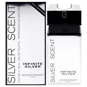Jacques Bogart Silver Scent Infinite Silver for Men 3.33 oz EDT Spray (Fast Media Ships From USA, neuf)
