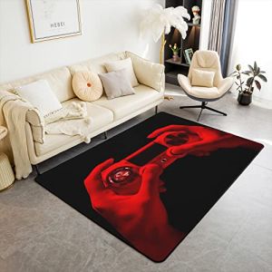 Homemissing Gamer Gamepad Tapis de Salon, Tapis de d&eacute;coration de Jeux, d&eacute;coration de Salle de Jeux Rouge Noir Console de Jeux Moderne Contr&ocirc;leur Tapis Salon 100x150cm (Bofanshangmao, neuf)
