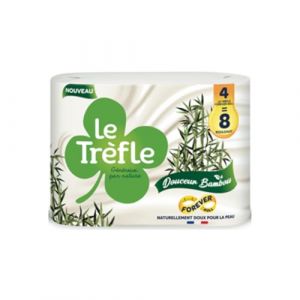 Le Trefle Papier toilette rouleau douceur bambou x 4 (Wine And More, neuf)