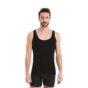FINN Maillot de Corps Business pour Homme sans Manches - sous-Maillot en Tissu Original Lenzing® Modal - Le Débardeur Parfait sous Une Chemise et Un Costume Noir 4XL (FINN Design, neuf)