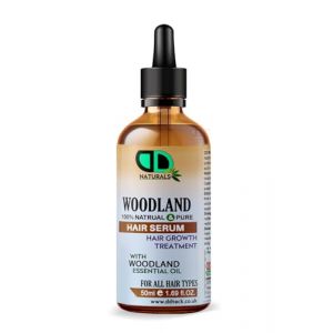 Sérum capillaire Woodland - Huile de croissance 100% naturelle avec protection thermique - Renforce, répare et hydrate - Pour tous types de cheveux - 50 ml (DD TECK LTD, neuf)