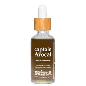 Mira - Huile d’avocat pure - Naturelle et Équitable - Raffermissante et nourrissante - 50mL - Flacon en verre et pipette en bambou (MiraMonAmour, neuf)