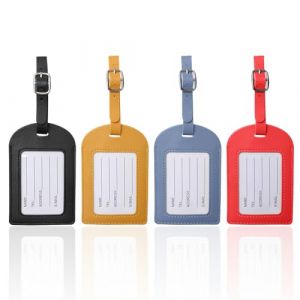 &Eacute;tiquette Bagage, 4 &Eacute;tiquettes Valise en Cuir PU, Porte-&eacute;tiquettes pour Valise et Sac de Voyage, Etiquette Valise Voyage Avion pour Sac de Voyage Valise Sacs &agrave; dos (chengongspace, neuf)