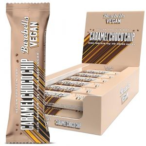 Barebells barre proteine vegan - 15g de proteine - Faibles en calories - Goût Chocolat intense - Boîte de 12 barres proteinées de 55g (Vegan Caramel Choco Chip) (Barebells Functional Foods France, neuf)